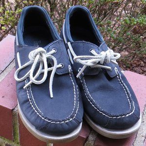 Timberland Leather 2 Eyelet Boat Shoes Loafers - Men's Size 9 - Blue
